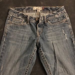 Skinny flare Aeropostale jeans.